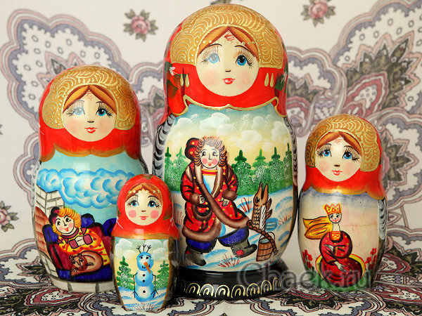 Матрешка "Емеля", серия "Сказки", арт. 7563