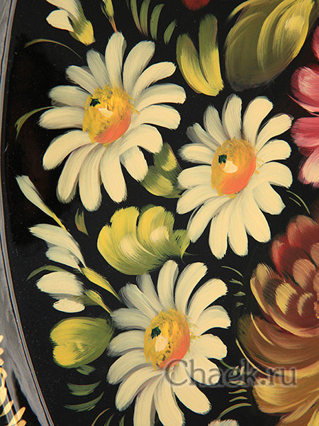 Поднос "Ромашки" малый овальный