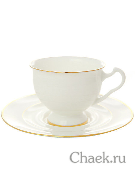 Сервиз чайный форма Айседора рисунок Золотая лента 6/14 Императорский фарфоровый завод