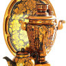 Набор самовар электрический 3 литра с художественной росписью "Золотая хохлома", арт. 140457