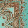 Платок шелковый (крепдешин) "Коралловый бриз" 1603-11, 89х89 см