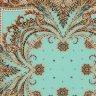 Платок шелковый (крепдешин) "Коралловый бриз" 1603-11, 89х89 см