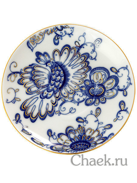 Чайная пара форма Шатровая рисунок Поющий сад Императорский фарфоровый завод