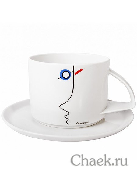 Чайная чашка с блюдцем форма Баланс рисунок Стенберг ИФЗ