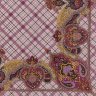 Платок шерстяной с осыпкой (оверлоком) "Шотландский напев" 1001-1, 89х89 см