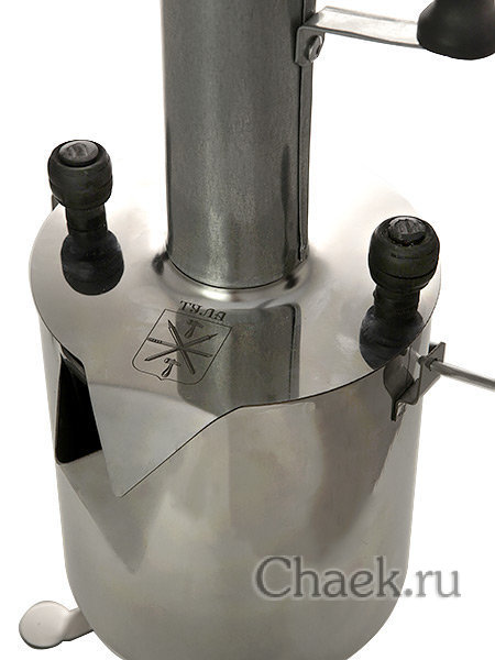 Походный угольный самовар 2,5 литра из нержавеющей стали