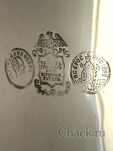 Самовар на дровах 16 л никелированный цилиндр фабрика Воронцова