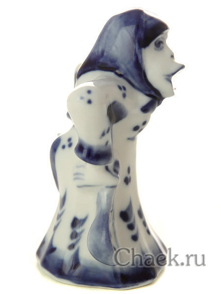 Гжельская скульптура Обезьянка-бабка