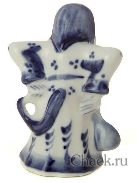Гжельская скульптура Обезьянка-бабка