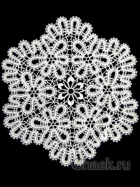 Кружевная салфетка с Вологодским кружевом арт. 6нхп-241