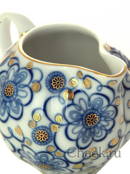 Сливочник форма Тюльпан рисунок Вьюнок Императорский фарфоровый завод