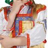 Русский народный костюм "Василиса" детский золотистый атласный сарафан и блузка 1-6 лет