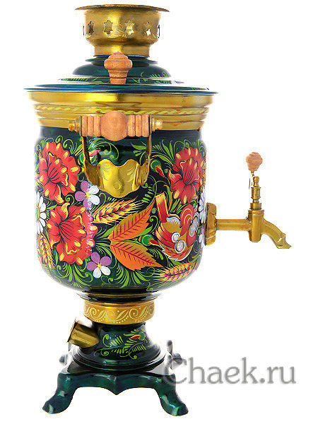 Набор самовар электрический 3 литра с художественной росписью "Маки, ромашки", арт. 131342 Набор самовар электрический 3 литра с художественной росписью "Маки, ромашки", арт. 131342