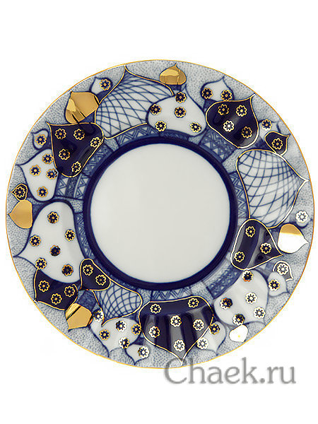 3-x предметный чайный комплект форма Лучистая рисунок Перезвоны Императорский фарфоровый завод