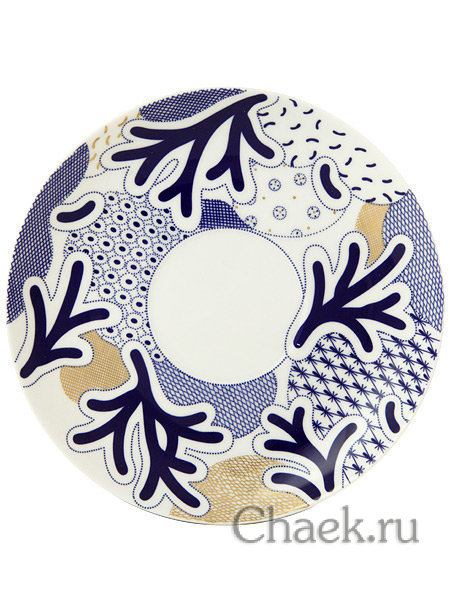 Сервиз чайный форма Купольная рисунок Синий узор 6/14 Императорский фарфоровый завод