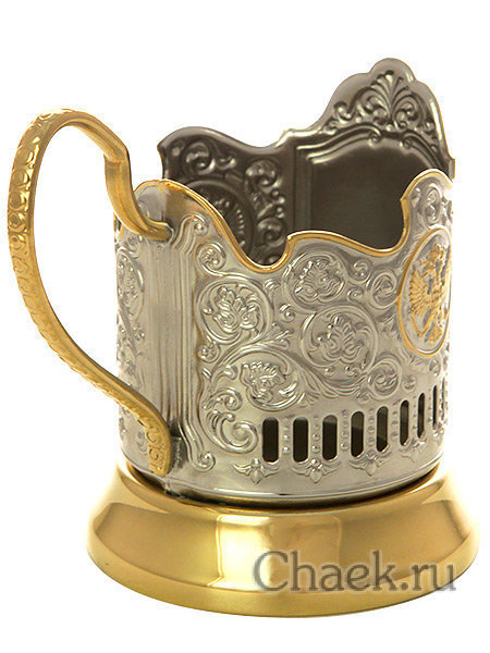 Подстаканник для чая с позолотой "Символ года 2016 - Обезьяна"