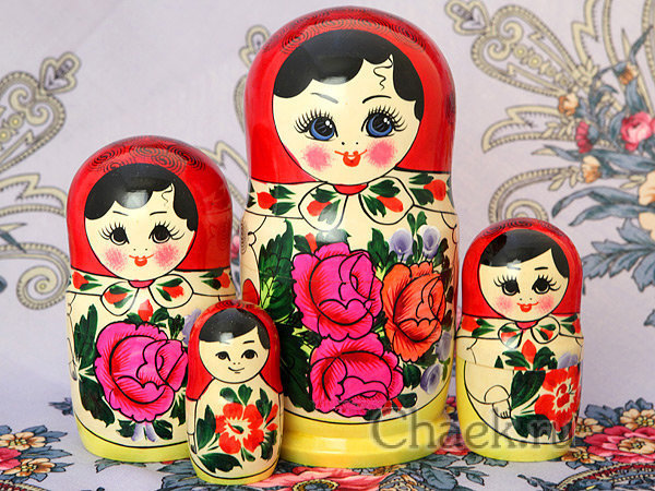 Матрешка "Хохлома семеновская", арт. 81