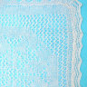 Оренбургский пуховый платок голубой, арт. А160-04