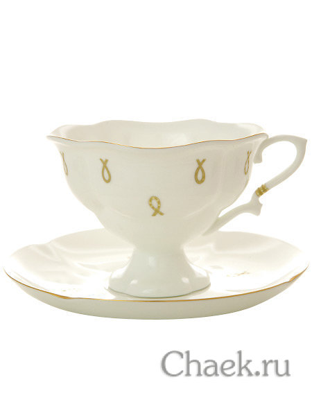 Сервиз чайный форма Наташа рисунок Петельки 6/20 Императорский фарфоровый завод