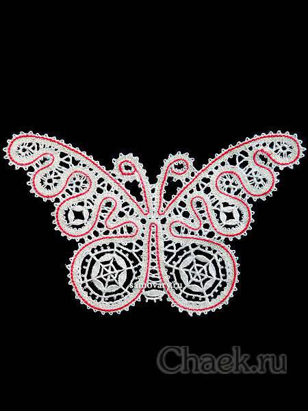 Кружевной сувенир "Бабочка" арт. 7нхп-40