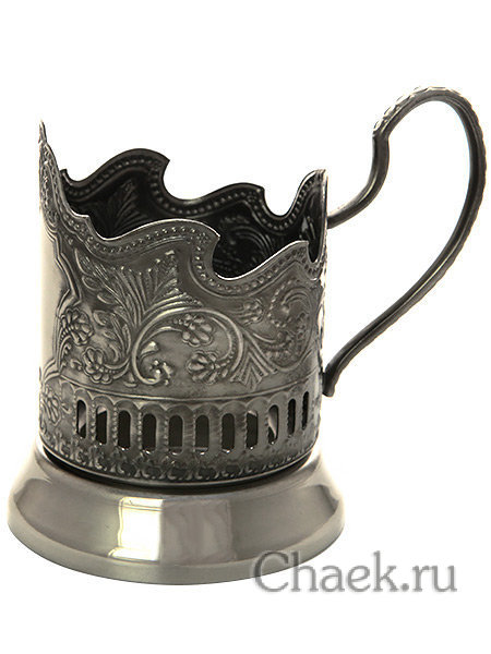 Подстаканник никелированный обезличенный (фигурное окно) для гравировки Кольчугино