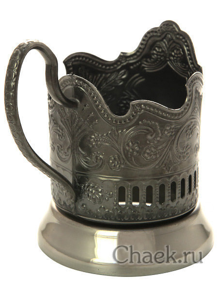 Подстаканник никелированный обезличенный (фигурное окно) для гравировки Кольчугино