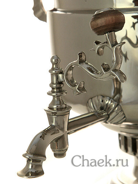 Самовар на дровах 5 л никелированный форма кастрюля фабрика Баташева Самовар на дровах 5 л никелированный форма кастрюля фабрика Баташева