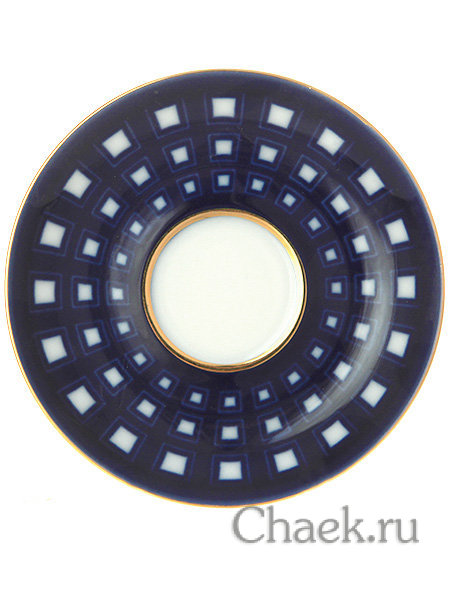 Чашка с блюдцем чайная форма Банкетная рисунок Старо-Калинкин мост ИФЗ