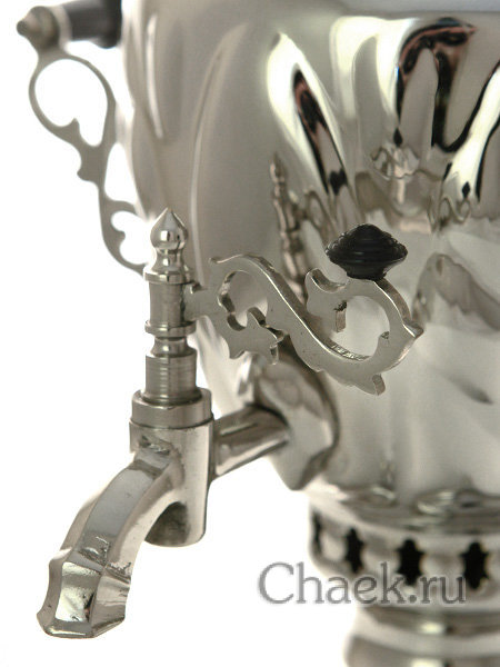 Тульский самовар на дровах 2,5 литра никелированное покрытие