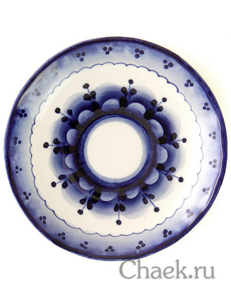 Кофейная пара с художественной росписью Гжель "Колокольчик"