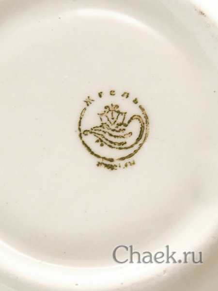 Кофейная пара с художественной росписью Гжель "Колокольчик"