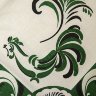 Скатерть "Петух", зеленая без кружева, 150х180