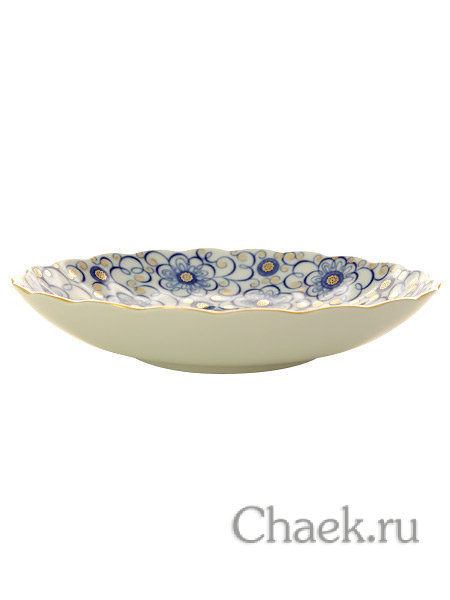 Сухарница форма Тюльпан рисунок Вьюнок Императорский фарфоровый завод