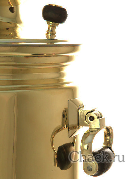 Самовар на дровах латунный цилиндр 5 л фабрика неизвестная, арт. 433706