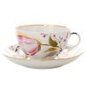 Сервиз чайный форма Тюльпан рисунок Розовые тюльпаны 6/20 Императорский фарфоровый завод