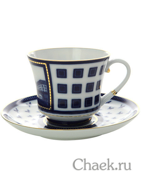 Чайный сервиз Банкетная Мосты Санкт-Петербурга 2 6/20 Императорский фарфоровый завод