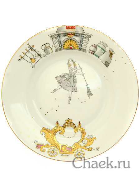 Комплект кофейный форма Майская рисунок Балет Золушка Императорский фарфоровый завод