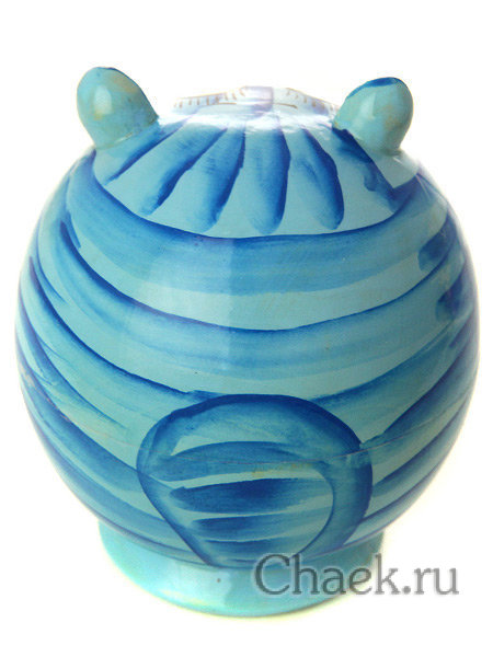 Матрешка "Кот голубой" круглый, серия "Животные", арт. 594