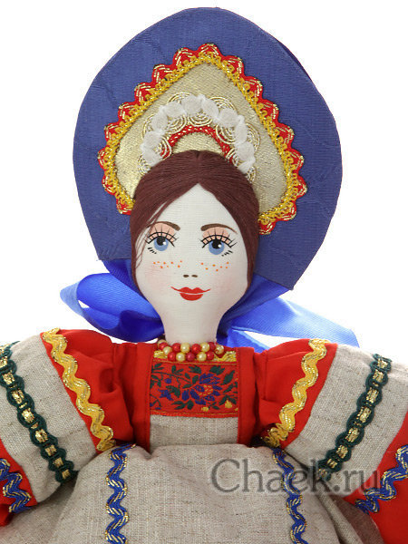 Баба-грелка на чайник "Маня в сером"