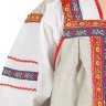 Русский народный костюм "Забава" для девочки льняной бежевый сарафан и блузка 1-6 лет