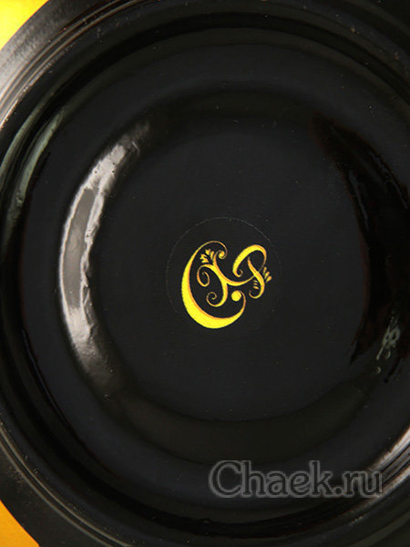 Чайная пара  "Хохлома. Кудрина с красным"