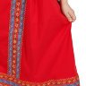 Русский народный костюм "Забава" для девочки льняной красный сарафан и блузка 7-12 лет