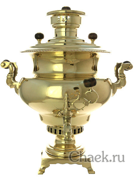 Дровяной самовар 5 литров желтая репа фабрика Капырзина, арт. 433753