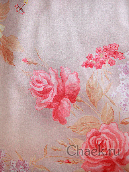 Шелковый платок Павлопосадский "Утренний свет", 89*89 см, арт. 880-0