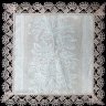 Салфетка серая с темным кружевом (ручное плетение) арт. 6нхп-654, 33х33