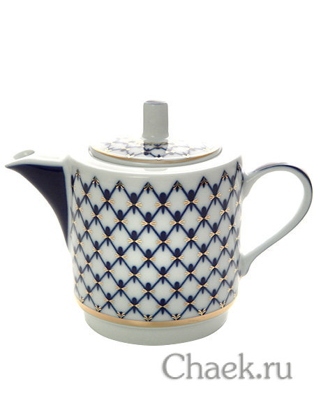 Подарочный набор форма Соло рисунок Кобальтовая сетка Императорский фарфоровый завод Подарочный набор форма Соло рисунок Кобальтовая сетка Императорский фарфоровый завод