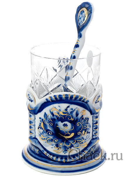 Набор для чая на 2 персоны Гжель "Подарочный"