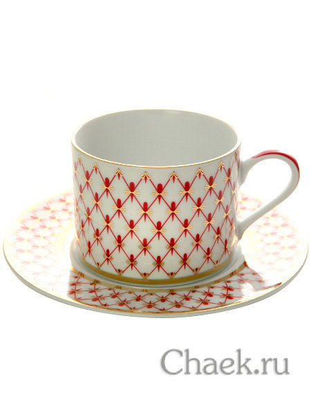 Подарочный набор форма Соло рисунок Сетка блюз Императорский фарфоровый завод