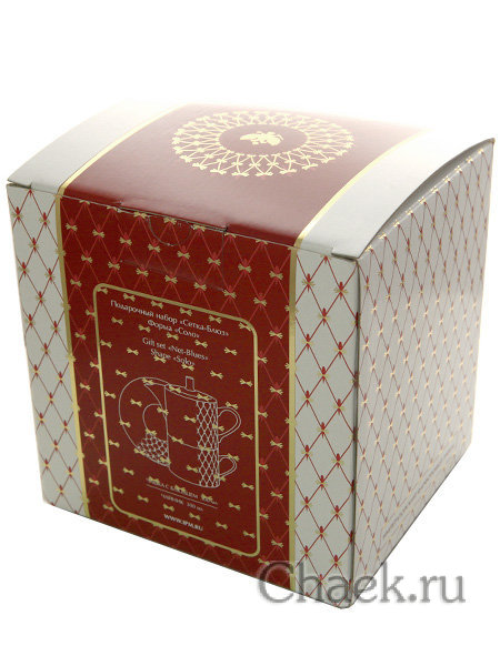 Подарочный набор форма Соло рисунок Сетка блюз Императорский фарфоровый завод