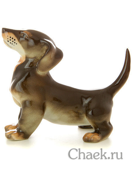 Скульптура Такса б.р. Императорский фарфоровый завод